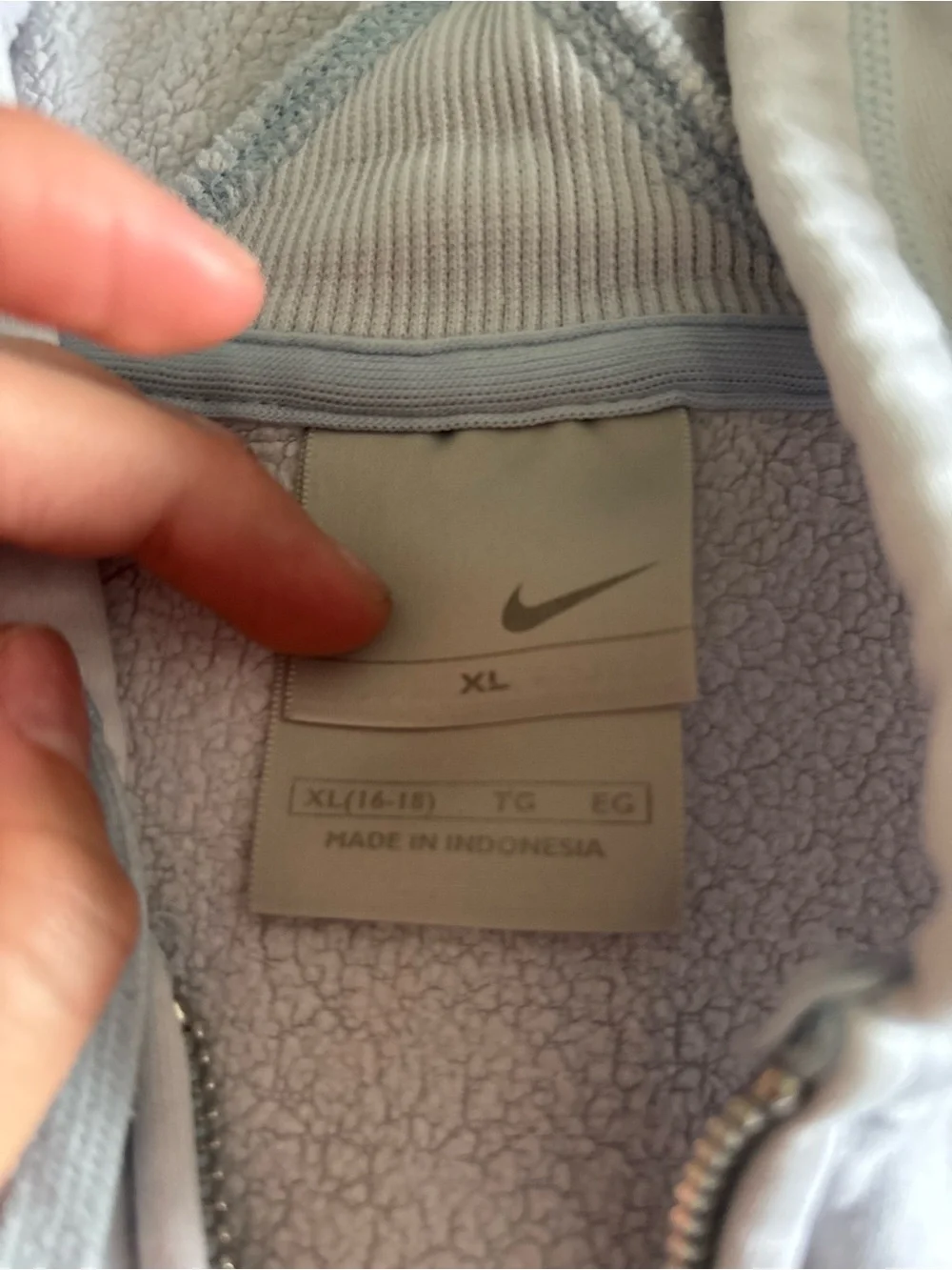 Nike Light blue Women's Lightweight Zip Hoodie